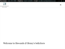 Tablet Screenshot of howardssolicitors.co.uk